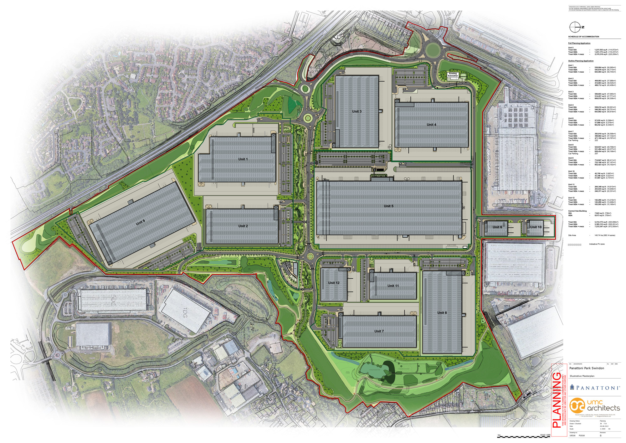 Illustrative Masterplan Honda Site Swindon